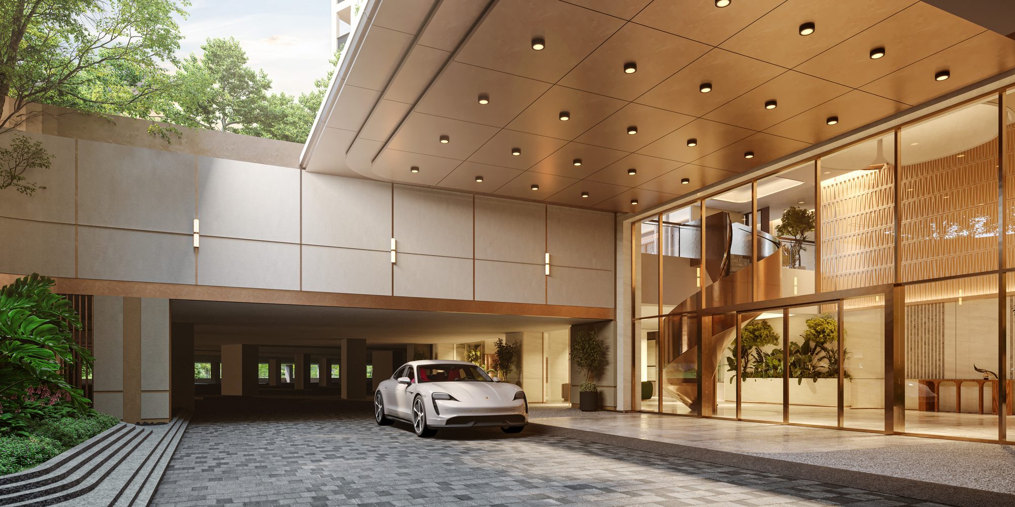 Arrival drop-off at Zenia Condovillas